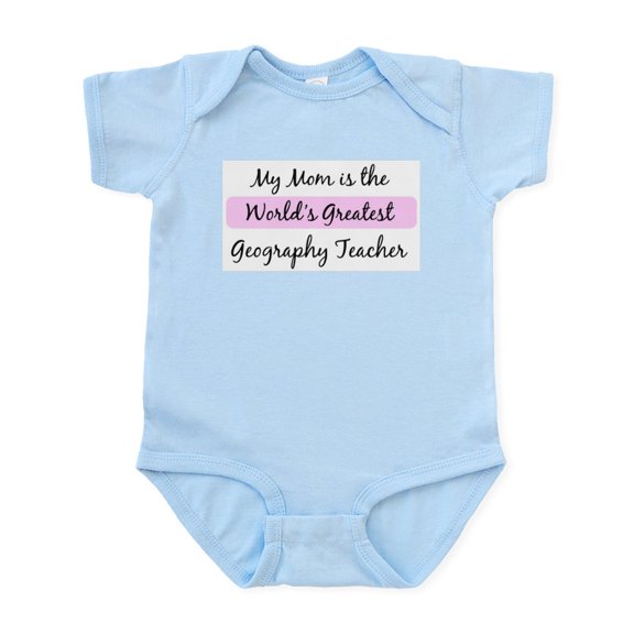 CafePress - Worlds Greatest Geography Tea Infant Bodysuit - Baby Light Bodysuit, Size Newborn - 24 Months