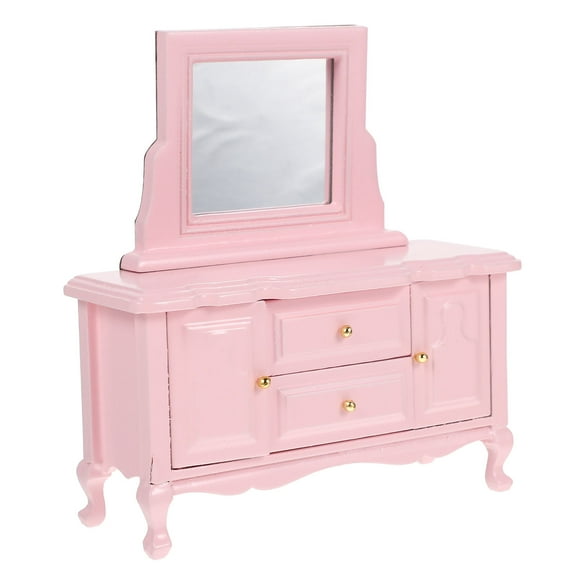 BESTYASH Mini Dresser Dollhouse for Indoor Display Birch Wood 1Pack