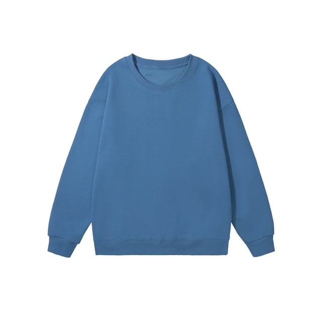 Blusas y camisas de manga larga con cuello redondo para hombre, blusas informales de color liso, básicas, con cuello redondo, blusas para hombre