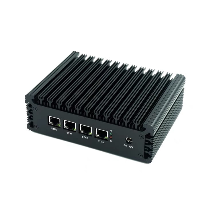 InuoMicro 4 LAN Mini PCFirewall Router N100 Intel Processor N100 6M Cache, up to 3.40 GHz