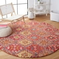 thumbnail image 2 of SAFAVIEH Aspen Dreda Tribal Area Rug, Red/Gold, 7' x 7' Round, 2 of 7
