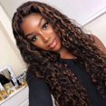 thumbnail image 1 of Peluca de estilo europeo y americano Peluca rizada de longitud media para mujer negra Tocado Peluca de fibra química de seda de alta temperatura Tocado, 1 of 3