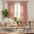 thumbnail image 4 of SNITIE Velvet Curtains 2 Panels, Thermal Insulated Rod Pocket Curtains, Soft Privacy Light-Filtering Velvet Drapes for Bedroom Living Room, 4 of 6