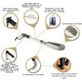 thumbnail image 4 of Long Handled Metal Shoe Horn Set of 2, Adjustable (16" to 31") Shoe Lifter for Men, Women Seniors and Kids Spring Design It Can Be Applied to Different Heights People, 4 of 7