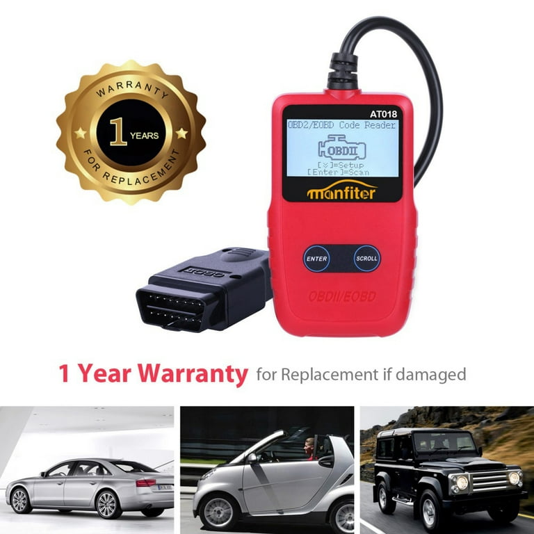 NEXPOW OBD2 Scanner - Car Code Reader - Diagnostic Tool for Check Engine  Light - Car Scanner for All Vehicles Since 1996 