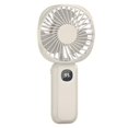 thumbnail image 5 of Hvmvliv Portable Fan Handheld Fan Digital Handheld Fan Usb Charging Outdoor Gifts Home Mini Fan White, 5 of 9
