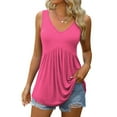 thumbnail image 6 of Tbopshirt Tank tops for Women,Womens tops,Fashion Women's Summer V-Neck Sleeveless Casual Tank Blouse,T-shirt Vest Tee Blouse,Womens Fashion, 6 of 9