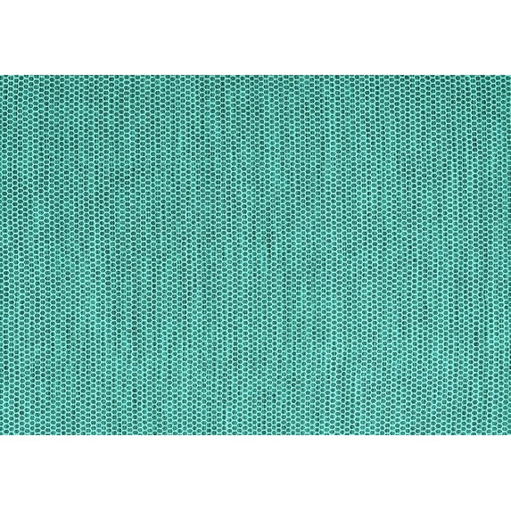Ahgly Company Indoor Rectangle Abstract Turquoise Blue Contemporary Area Rugs, 8' x 10'