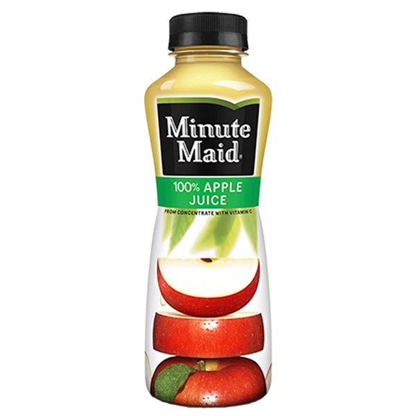 Minute Maid Apple Juice 15 oz Plastic Bottles Pack of 24