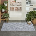 thumbnail image 6 of Nourison Easy Care 2' x 4' Denim Blue Indoor/Outdoor Rug, 6 of 9