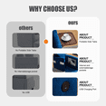 thumbnail image 7 of Resenkos 3-in-1 Convertible Sleeper Chair Bed with USB/Type-C Tray, Fabric, Blue, 7 of 7
