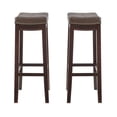 thumbnail image 2 of Linon Boho Claridge Set Of 2 Bar Stool With Wenge Finish BS280BRNPU-02PK-KD, 2 of 7