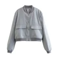thumbnail image 1 of ASDS-Chaqueta Bomber con bolsillos para mujer, abrigos Vintage de manga larga con botón frontal, prendas de vestir exteriores informales, Tops elegantes, 1 of 5