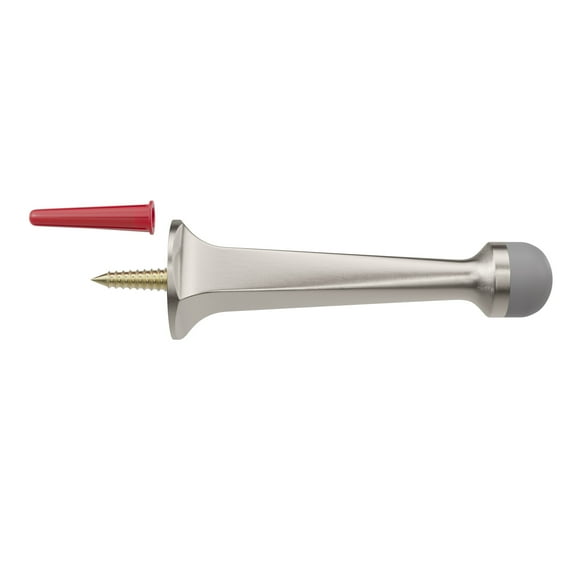 Miseno MDS21SBSN Solid Brass Rigid Doorstop 3 In. Thin Profile - Nickel