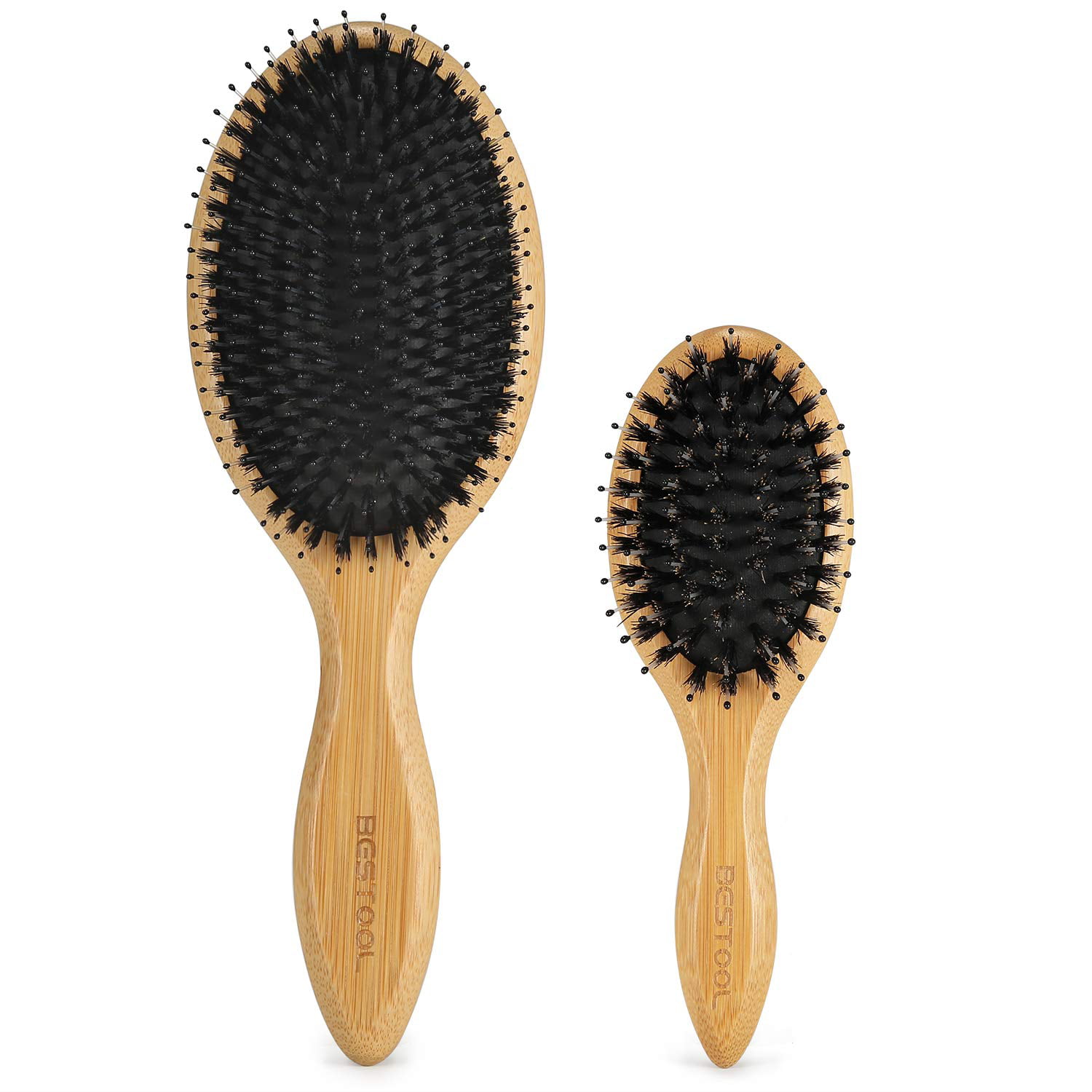Hair Brush (Regular & Small), Boar Bristle Hair Brushes for Women Men Kids  Thick Fine Curly Hair, Hairbrush for Detangling, Soften & Silky Shine |  Walmart Canada