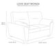 thumbnail image 5 of Sala 2-2 TRINITY Monza 2 Piezas (Love Seat, Love Seat) Gris Carbón Para Sala, 5 of 5