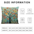 thumbnail image 5 of Nawypu  Beige Blend Square Decorative Throw Pillow Covers Indoors or Outdoors Cushion Cases, Beige/White/Black(Black Large Tree and Flower Birds), 5 of 5