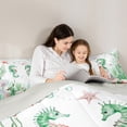 thumbnail image 5 of Feelyou Child Cartoon Seahorse Bedding Comforter Set, Dreamy Ocean Animal Twin Comforter Sets, Seashell Starfish Coral Reversible Bedding Set, Breathable Home Decor, 2pcs, 5 of 8