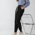 thumbnail image 4 of Pantalones de viento Gibobby para Mujer otoño e Invierno con cerrados cintura alta negro XL, 4 of 5