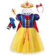 thumbnail image 1 of Vestido de princesa Blancanieves de Disney para niñas, disfraz de Cosplay, Rapunzel, Bella, Cenicienta, fiesta de cumpleaños de Halloween, ropa para niños 9-10T (etiqueta 150) Gao Jinjia LED, 1 of 2