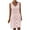 Pink, variant on Meichang Sleeveless Button Down Dresses for Women Plus Size Solid Tie Shoulder Scoop Neck Eyelet Dresses Knee Length Work Dresses Elegant Midi Dresses Light Blue L