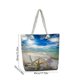 thumbnail image 3 of Beach Bag Big Tote Shoulder Women Linen Coarse Canvas Fashionable Casual Handbag Short Distance Travel Bag, 3 of 6