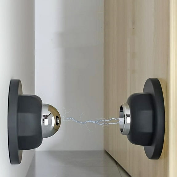 1Pcs Magnetic Door Stop for Door Holding & Stopping, Easy Install Non-Obtrusive Design, Flexible Mounting Options for Older Homes & Uneven Doors, Protects Walls, Suitable for Home Office