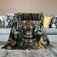 thumbnail image 2 of Nawypu Tiger Blanket Tiger Gifts for Girl Men Tiger Throw Blanket for Couch Sofa Bed Soft Warm Flannel for Kids Adults, 2 of 6
