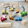 thumbnail image 6 of Melissa & Doug Wooden Construction Site Vehicles With Wooden Storage Tray (8 pcs), 6 of 6