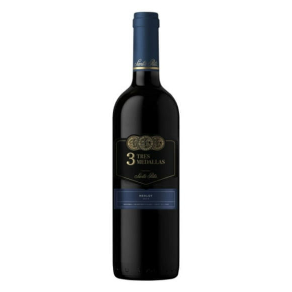 Pack de 6 Vino Tinto 3 Medallas Merlot 750 ml 3 Medallas Merlot