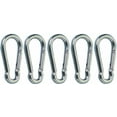 thumbnail image 3 of MarineNow Stainless Steel 316 Snap Hook Spring Loaded Link Carabiner Connector Marine Grade 14x180mm (7" x 9/16"), 05-Pack, 3 of 5