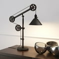 thumbnail image 3 of Evelyn&Zoe 29" Traditional Metal Table Lamp with Pulley System and Cone Metal Shade, 3 of 11