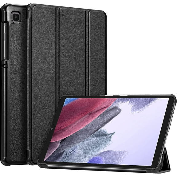 Mazepoly Slim Case for Samsung Galaxy Tab A7 Lite 8.7 Inch 2021 Model (SM-T220/T225/T227), Ultra Thin Lightweight Hard Back Shell Tri-Fold Stand Cover, Black