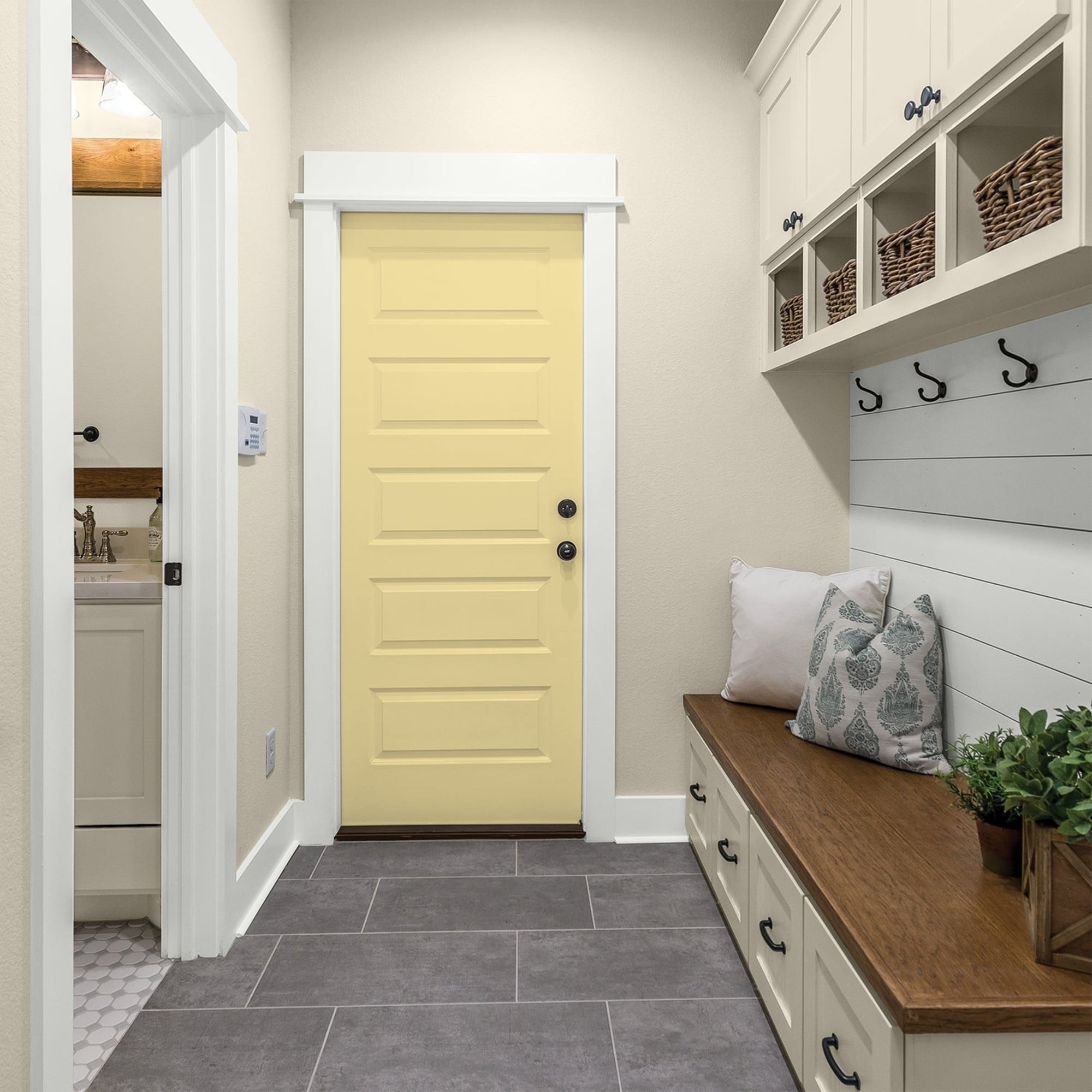 Glidden One Coat Demeter / Yellow Semi-Gloss Interior Paint with Primer, 1 Gallon
