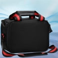 thumbnail image 4 of Bolsa De Herramientas De Gran Capacidad, Bolsa De Almacenamiento De Herramientas Negras, Superficie De Cuero Pu Portátil, Contenedor De Herramientas Impermeable Con Correa De Hombro Con Gancho Noticed TO003144-00, 4 of 7
