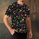 thumbnail image 1 of Ceisia Men's Casual Mardi Gras Stripe Tee Loose Fit Short Sleeve Round Neck Daily Summer Festival Wear Purple XXL Gifts, 1 of 5