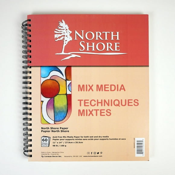 North Shore mix media paper 11"x14"