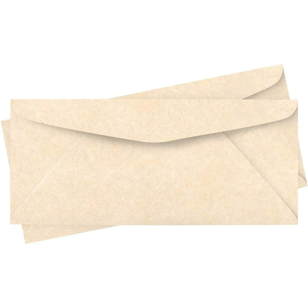 Natural Parchment 10 Business Size Envelopes 50 Envelopes Walmart