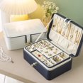 thumbnail image 6 of Yesbay Jewelry Box Multiple Compartments Detachable Divider Fashion Women Ring Necklace Display Organizer Case Household Supplies, 6 of 7