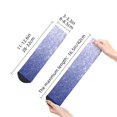 thumbnail image 4 of Fuzoiu Glittering Blue Purple Print Adult Socks, Crew Moisture-wicking Socks, Unisex Cushion Crew Socks,Casual Sports Ankle Socks, 4 of 7