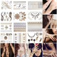 thumbnail image 3 of 10pcs Metallic Tattoo gold / silver, metal flash tattoo, 3 of 5