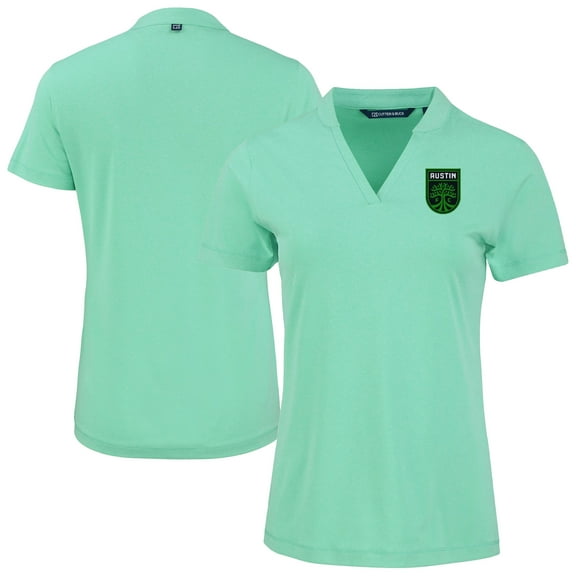 Women's-Cutter & Buck  Mint Austin FC Forge Heather Stretch Blade Top