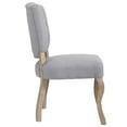 thumbnail image 2 of Side Dining Chair, Light Grey Gray, Fabric, French Kitchen Cafe Bistro Hospitality Restaurant, Modern Contemporary HB33174, 2 of 5