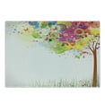 thumbnail image 1 of Tree Cutting Board, Color Bursting Tree of Life Colorful Pastoral Creative Design Modern Style Art Print, Decorative Tempered Glass Cutting and Serving Board, Small Size, Multicolor, by Ambesonne, 1 of 1