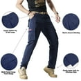 thumbnail image 6 of LEDUNTINO Men's Casual Cargo Pants, Workout Joggers, Relaxed Fit Stretch, Hiking Pants with Multi Pockets, Quick-Drying, 6 of 7