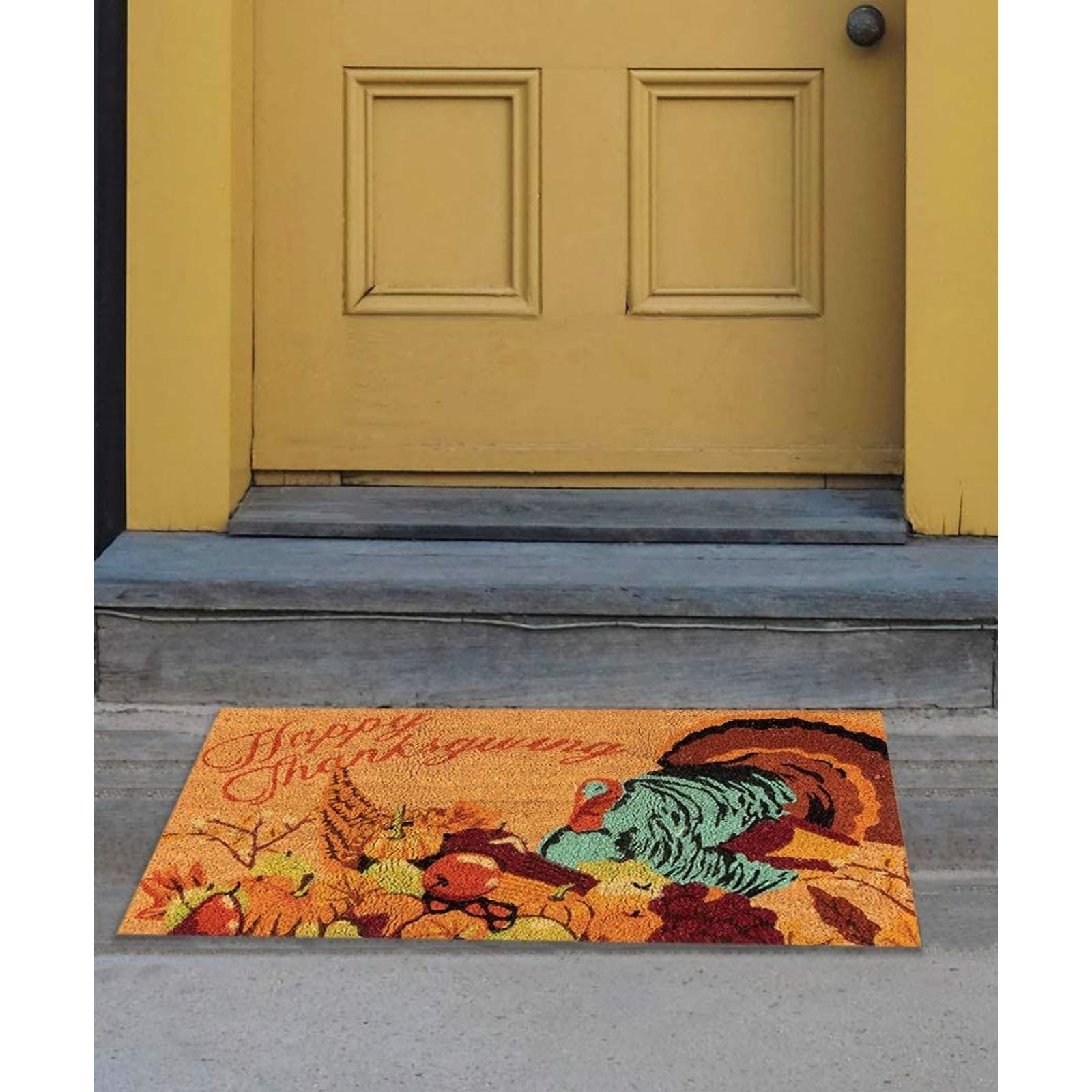 Large Entrance Mat Thankful Grateful Blessed Funny Doormat Indoor Entryway Mat  Outdoor Entry Rug Front Door Mat Rubber Housewarming Gifts 