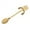Gold 1G2, variant on Qonioi Hanging Coffee Spoon, 4.5 Inch Stainless Steel Stirring Spoon with Hole, Cute Spoon, Beverage Stirrer