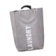 thumbnail image 5 of Cesto para ropa sucia con asas, plegable, para ropa sucia gris, 5 of 9