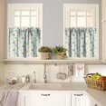 thumbnail image 2 of Mid Century Vintage Valances Set for Kitchen, Abstract Geometric Mid Century Atomic Modern Retro Home Decor Rod Pocket Window Drapes for Living Room Dining Room Office 52x18 Inch + 27x36 Inch X 2, 2 of 4