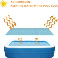 thumbnail image 3 of Cubierta rectangular para piscina para centros de natación, cubierta solar para piscina, alfombrilla protectora para piscina sobre el suelo, diámetro a prueba de polvo, fácil de instalar y enmarcar pi, 3 of 5